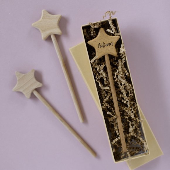 Personalized Handmade Wooden Star Wand | Fairy Wand | Magic Wand | Star Wand - Picture 8 of 8